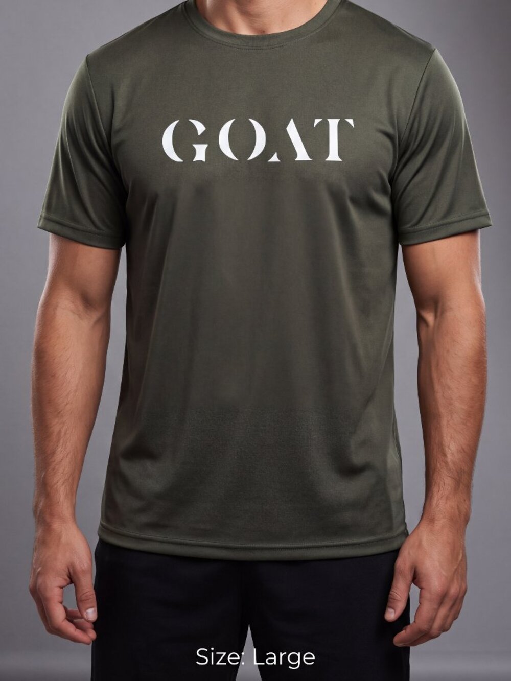 Olive Green “GOT” Graphic T-Shirt – XL – 100% Polyester